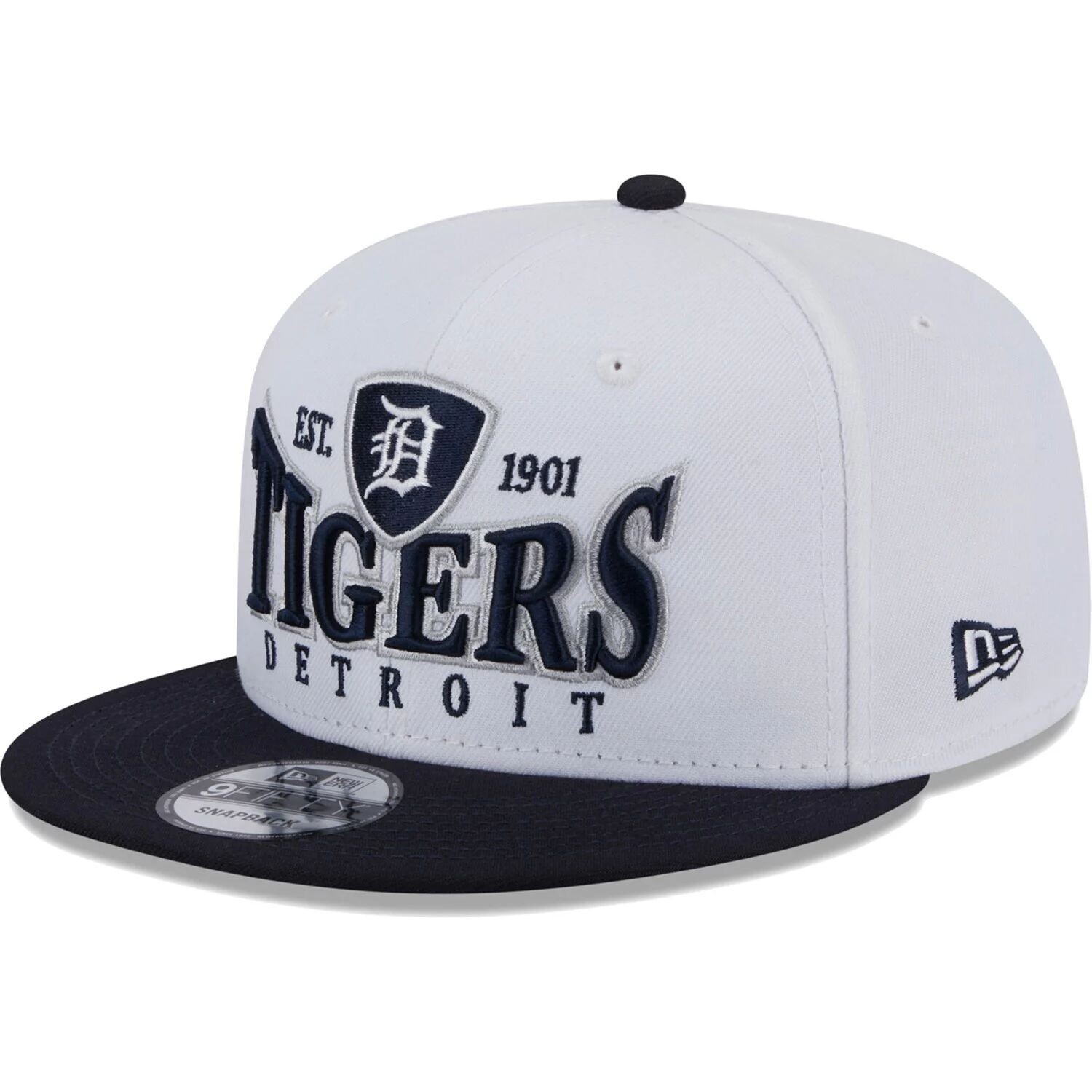 Мужская кепка New Era белого/темно-синего цвета Detroit Tigers Crest 9FIFTY Snapback
Мужская кепка New Era белого/темно-синего цвета Detroit Tigers Crest 9FIFTY Snapback
