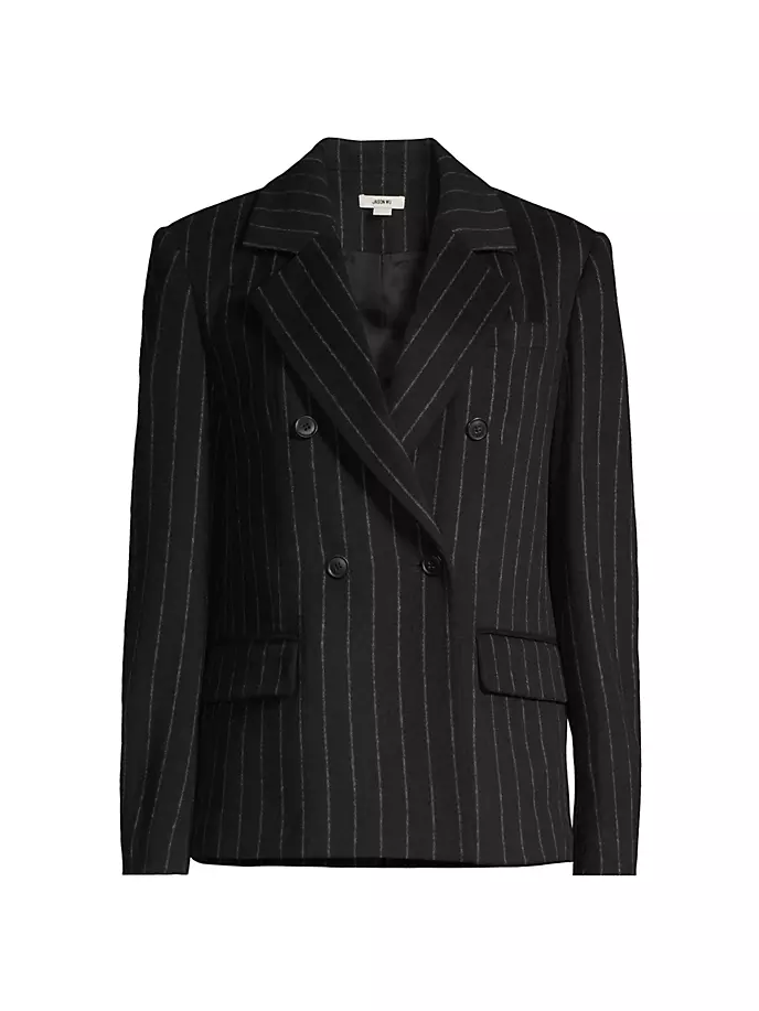 Двубортный пиджак в тонкую полоску из смесовой шерсти Jason Wu, цвет black chalk stripe
Двубортный пиджак в тонкую полоску из смесовой шерсти Jason Wu, цвет black chalk stripe