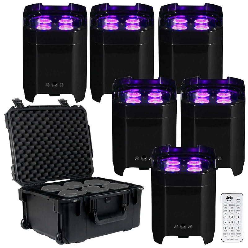 American DJ Element HEX Wireless DMX LED Pars с питанием от батареи (6 шт.) + чехол American DJ Element HEX Wireless DMX Battery Powered LED Pars (6 Pack) + Case
American DJ Element HEX Wireless DMX LED Pars с питанием от батареи (6 шт.) + чехол American DJ Element HEX Wireless DMX Battery Powered LED Pars (6 Pack) + Case