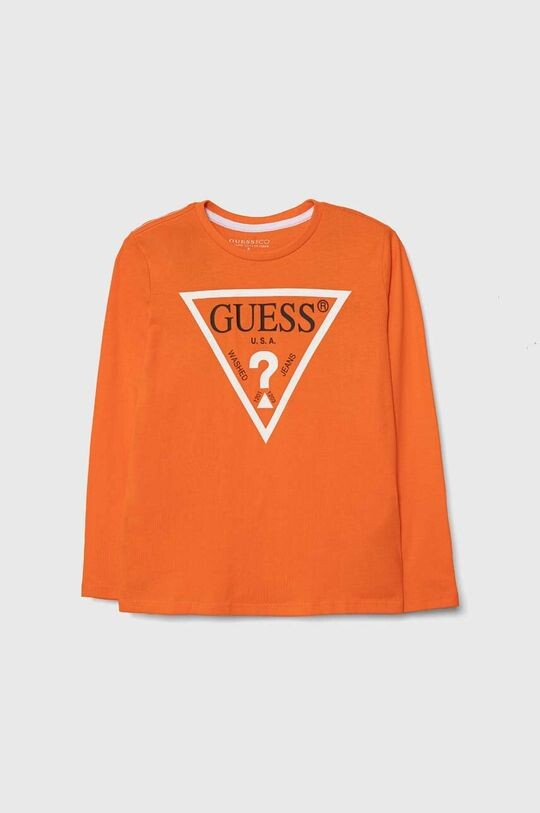 Хлопковая рубашка с длинными рукавами для мальчиков и девочек Guess, оранжевый
Хлопковая рубашка с длинными рукавами для мальчиков и девочек Guess, оранжевый