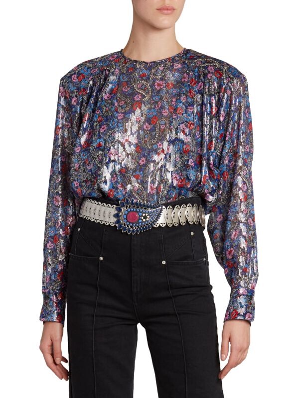 Блуза Isabel Marant Grey с эффектом пейсли и эффектом металлик Midwayli, мультколор
Блуза Isabel Marant Grey с эффектом пейсли и эффектом металлик Midwayli, мультколор