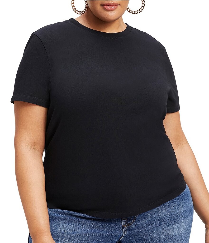 Футболка с короткими рукавами и круглым вырезом Good American Plus Size Heritage, черный
Футболка с короткими рукавами и круглым вырезом Good American Plus Size Heritage, черный