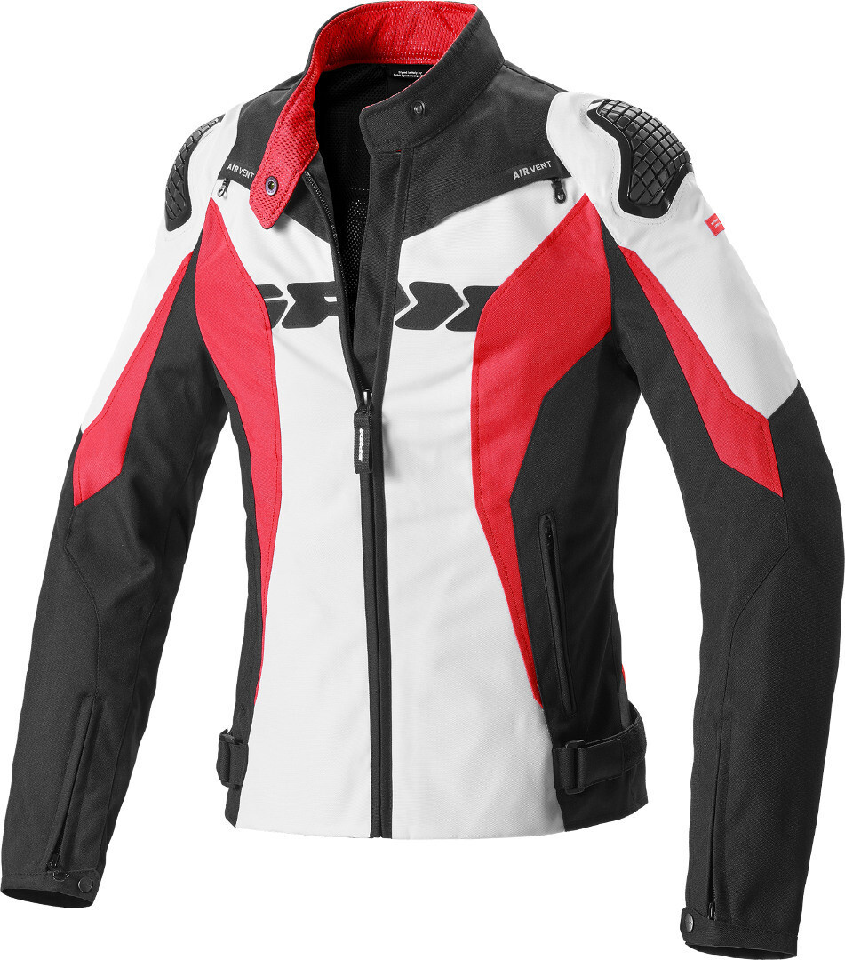 Spidi Sport Warrior Tex Women Motorcycle Текстильная куртка, черный/белый/красный
Spidi Sport Warrior Tex Women Motorcycle Текстильная куртка, черный/белый/красный