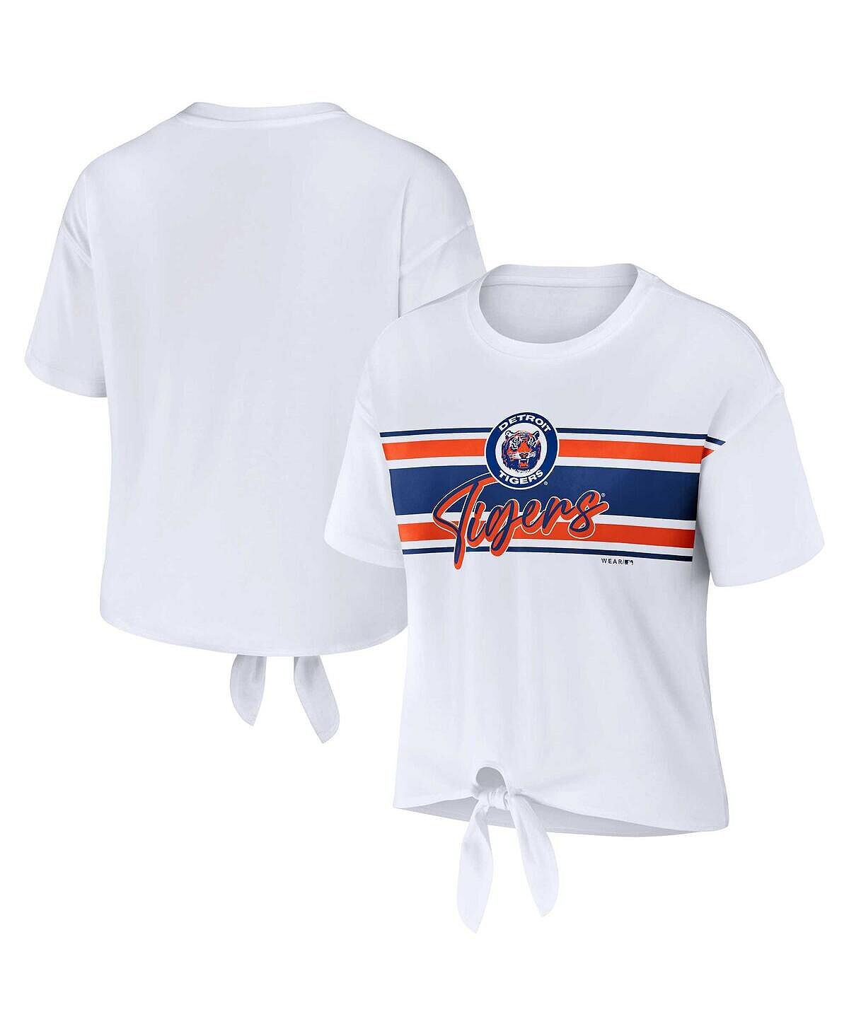 Женская белая футболка Detroit Tigers с завязкой спереди WEAR by Erin Andrews, белый
Женская белая футболка Detroit Tigers с завязкой спереди WEAR by Erin Andrews, белый