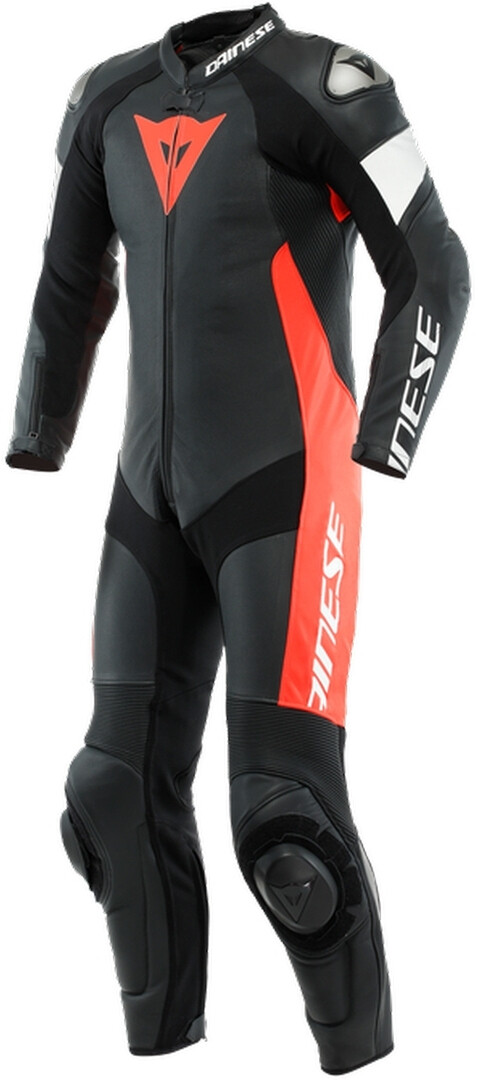Dainese Tosa Один перфорированный кожаный костюм мотоцикла Pece, черный/красный/белый
Dainese Tosa Один перфорированный кожаный костюм мотоцикла Pece, черный/красный/белый
