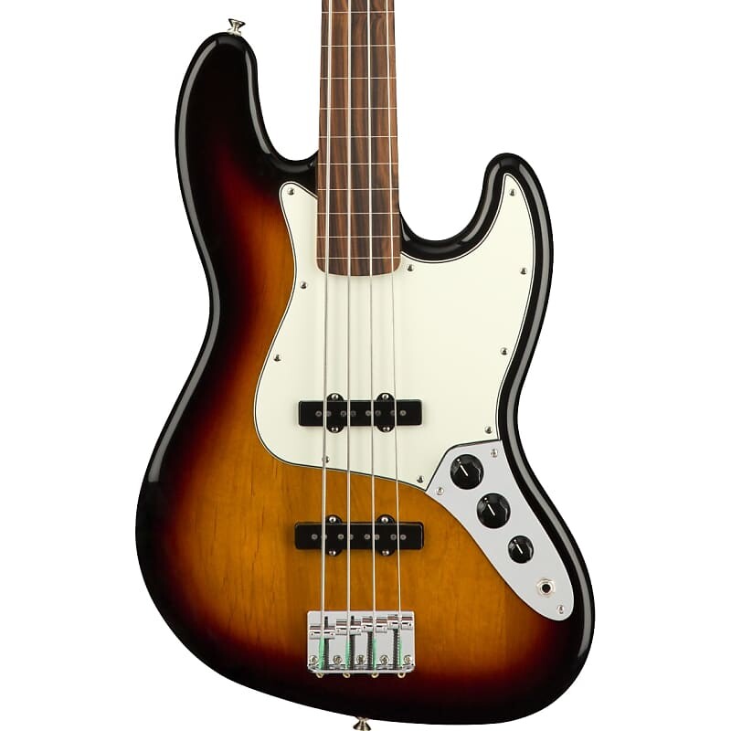 Fender Player Jazz Bass Fretless - накладка на гриф Pau Ferro, 3 цвета Sunburst
Fender Player Jazz Bass Fretless - накладка на гриф Pau Ferro, 3 цвета Sunburst