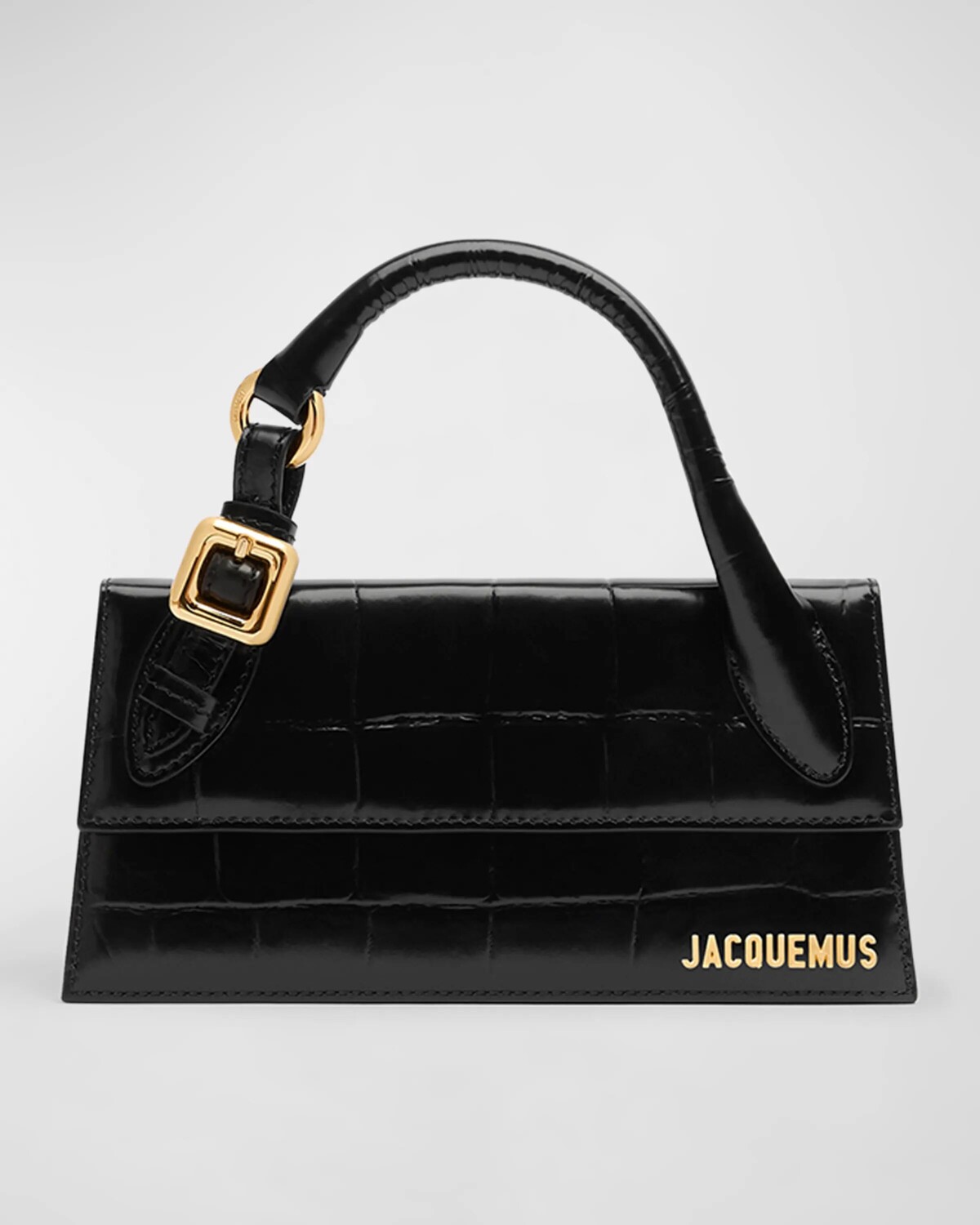 Длинная сумка Le Chiquito с ручкой сверху с тиснением под крокодила Jacquemus, цвет Black
Длинная сумка Le Chiquito с ручкой сверху с тиснением под крокодила Jacquemus, цвет Black