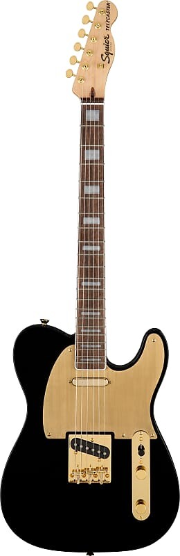 Squier 0379400506 40th Anniversary Telecaster, золотое издание, лавровый гриф, золотая анодированная накладка, черный
Squier 0379400506 40th Anniversary Telecaster, золотое издание, лавровый гриф, золотая анодированная накладка, черный