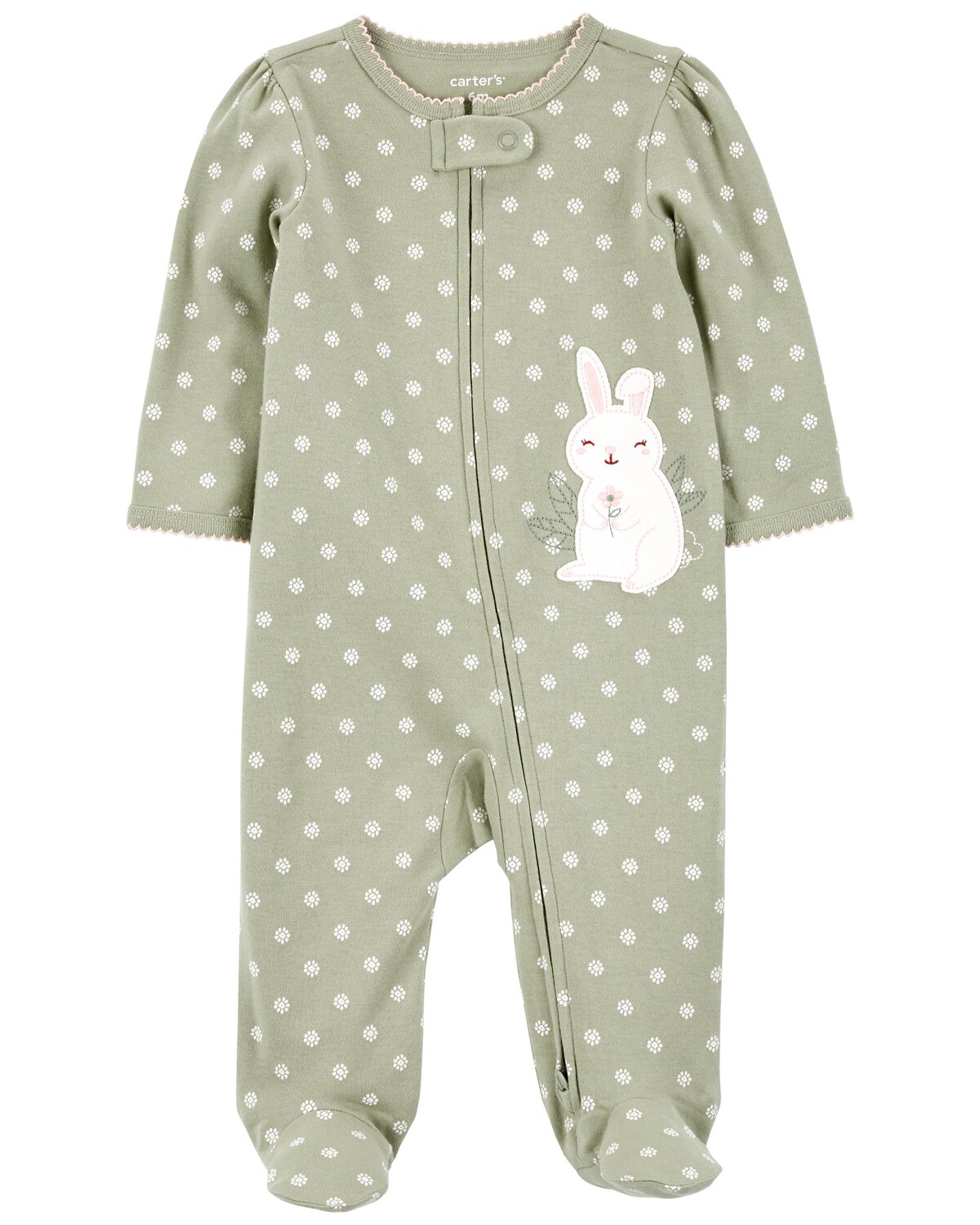Хлопковая молния Baby Bunny Sleep & Play с двухсторонней молнией Carter's, зеленый
Хлопковая молния Baby Bunny Sleep & Play с двухсторонней молнией Carter's, зеленый