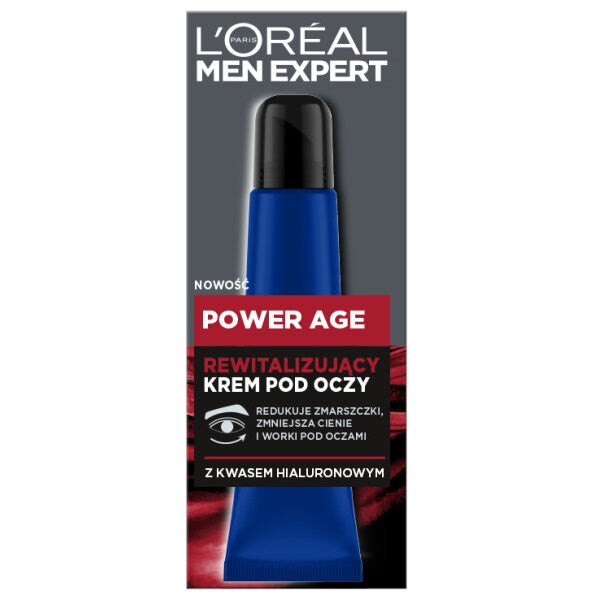 L'Oreal Paris Men Expert Power Age восстанавливающий крем для кожи вокруг глаз 15мл
L'Oreal Paris Men Expert Power Age восстанавливающий крем для кожи вокруг глаз 15мл