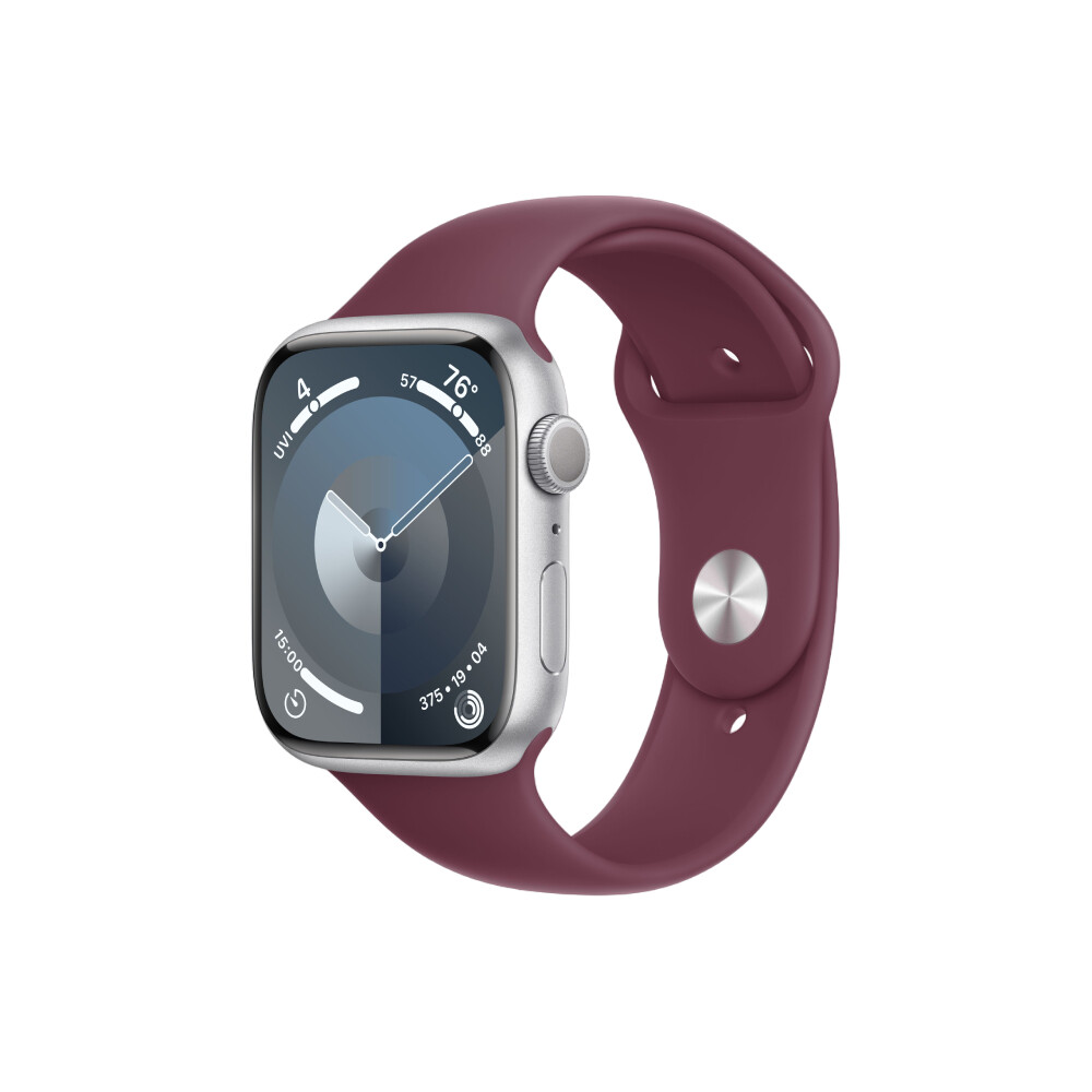 Умные часы Apple Watch Series 9 (GPS), 45мм, Silver Aluminum Case/Mulberry Sport Band - M/L, Серебристый
Умные часы Apple Watch Series 9 (GPS), 45мм, Silver Aluminum Case/Mulberry Sport Band - M/L, Серебристый