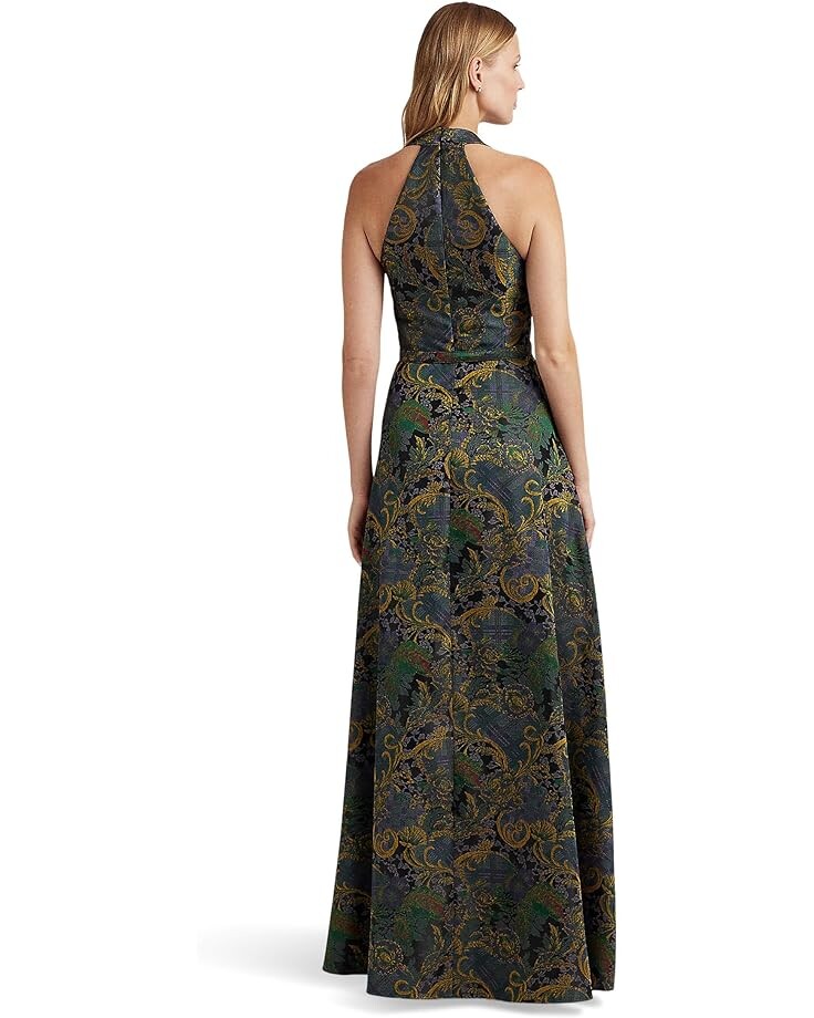 Платье LAUREN Ralph Lauren Mixed-Motif Belted Jacquard Halter Gown, цвет Black/Purple/Multi
Платье LAUREN Ralph Lauren Mixed-Motif Belted Jacquard Halter Gown, цвет Black/Purple/Multi