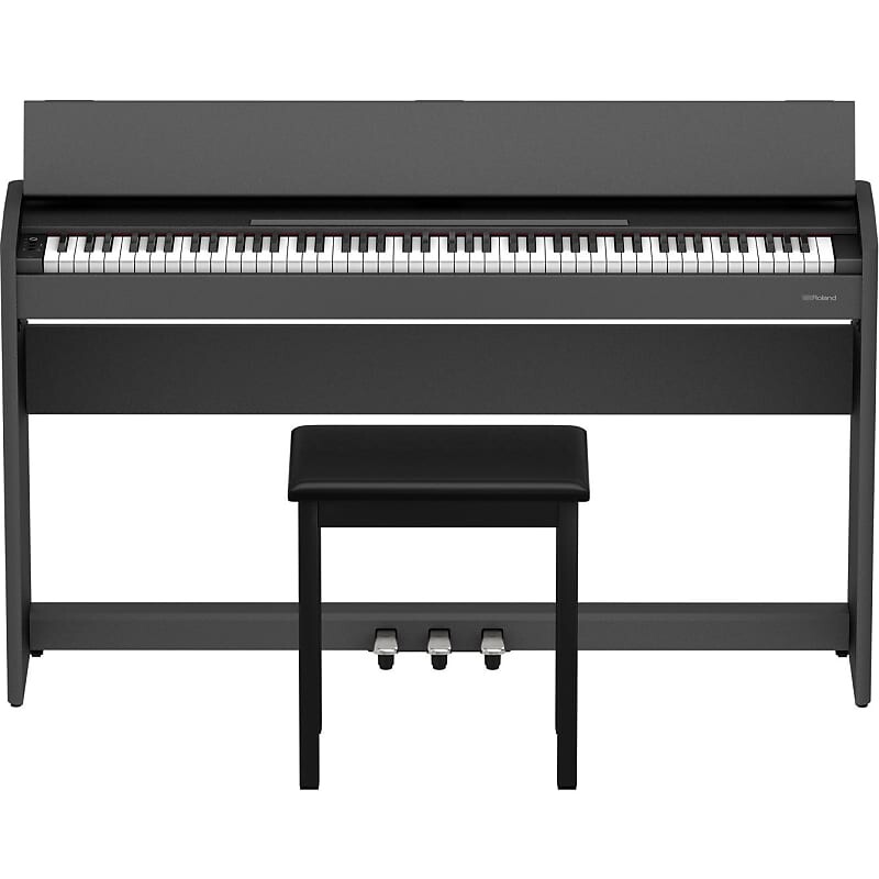 Roland F-107-BK 88-клавишное тонкое цифровое пианино со стойкой, скамейкой и 3 педалями, черное F-107-BK 88-Key Slim Digital Piano w/ Stand, Bench, and 3-pedals,
Roland F-107-BK 88-клавишное тонкое цифровое пианино со стойкой, скамейкой и 3 педалями, черное F-107-BK 88-Key Slim Digital Piano w/ Stand, Bench, and 3-pedals,