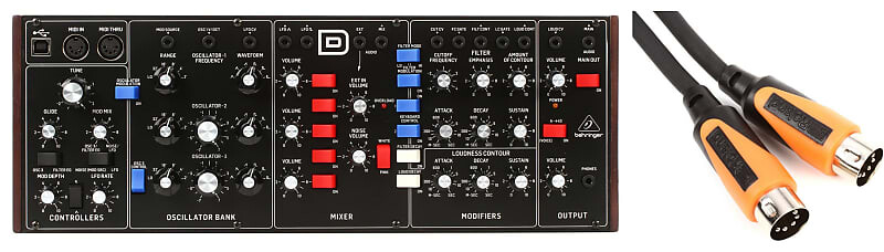 Комплект аналогового синтезатора Behringer Model D с MIDI-кабелем Roland RMIDI-B10 Black Series — 10 футов Behringer + Roland 000-CQJ02-00010=1 RMIDI-B10=1
Комплект аналогового синтезатора Behringer Model D с MIDI-кабелем Roland RMIDI-B10 Black Series — 10 футов Behringer + Roland 000-CQJ02-00010=1 RMIDI-B10=1