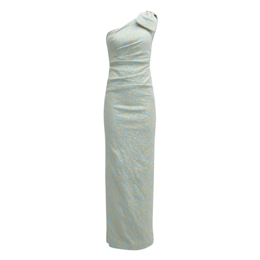 Платье Rickie Freeman For Teri Jon Ruffle Shimmer Draped Column Gown, бледно-голубой/золотой
Платье Rickie Freeman For Teri Jon Ruffle Shimmer Draped Column Gown, бледно-голубой/золотой