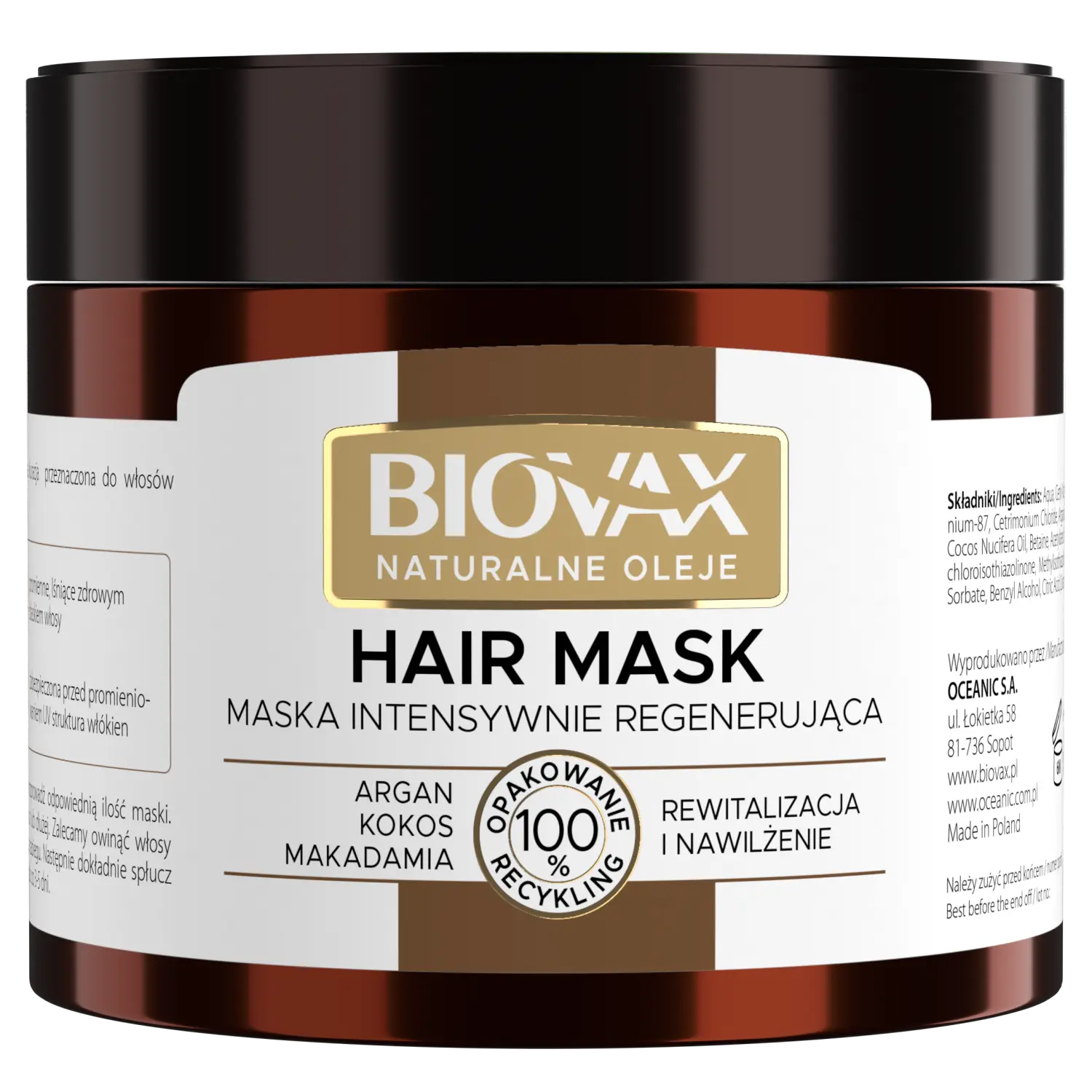 Biovax маска для волос с аргановым маслом, кокосовым маслом и маслом макадамии, 250 мл
Biovax маска для волос с аргановым маслом, кокосовым маслом и маслом макадамии, 250 мл