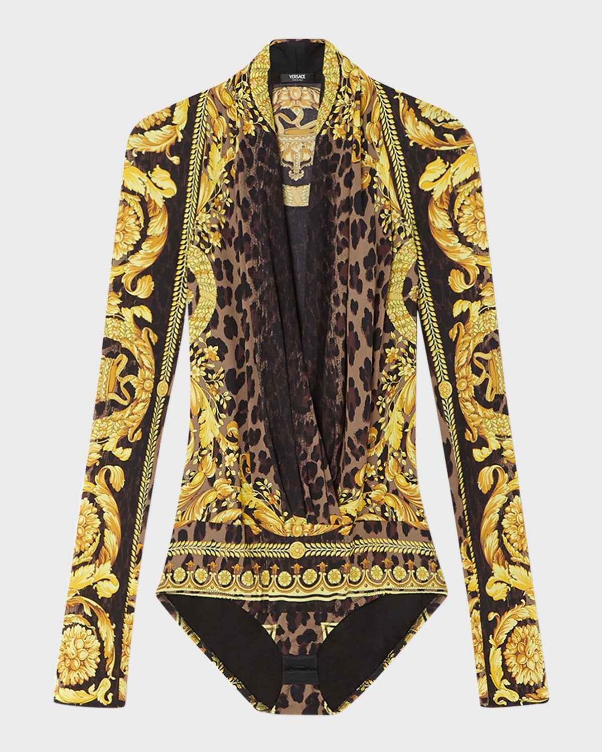 Боди с длинными рукавами из шелкового жоржета Wild Barocco Versace, цвет Chestnutgold
Боди с длинными рукавами из шелкового жоржета Wild Barocco Versace, цвет Chestnutgold