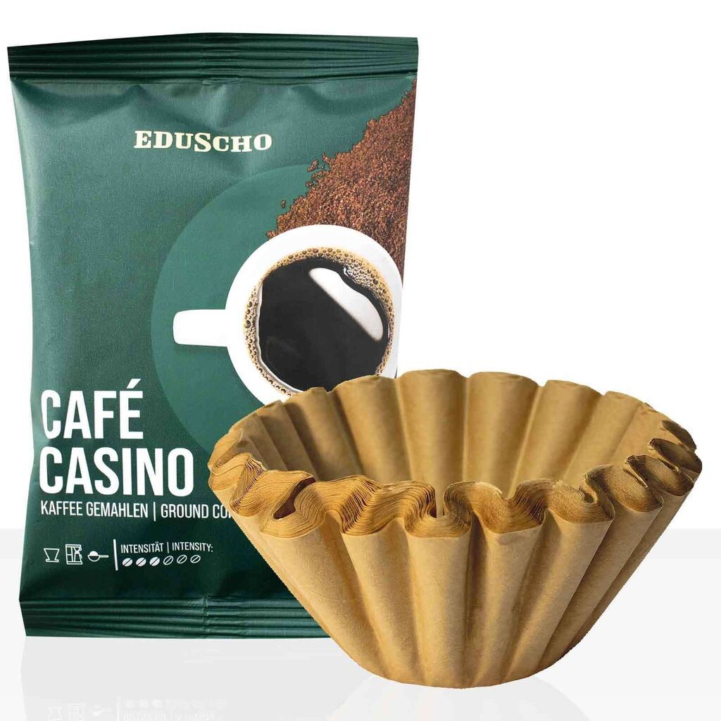 Tchibo / Eduscho Café Casino 42 x 60 г молотого кофе + 50 корзиночных фильтров, пакет услуг
Tchibo / Eduscho Café Casino 42 x 60 г молотого кофе + 50 корзиночных фильтров, пакет услуг