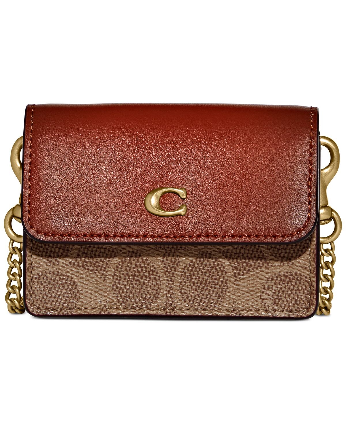 Фирменная холщовая визитница с цветными блоками и полуоткидным клапаном COACH, мульти
Фирменная холщовая визитница с цветными блоками и полуоткидным клапаном COACH, мульти
