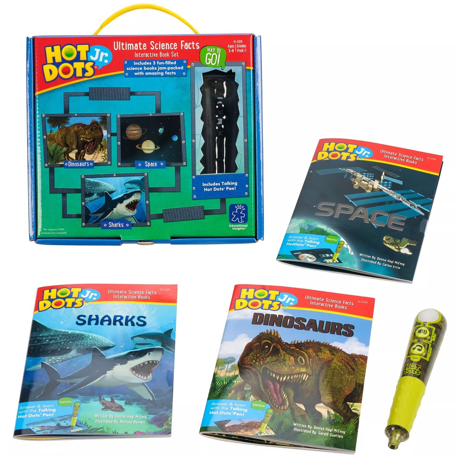 Интерактивные книги и набор ручек Educational Insights Hot Dots Jr. Ultimate Science Facts Educational Insights
Интерактивные книги и набор ручек Educational Insights Hot Dots Jr. Ultimate Science Facts Educational Insights