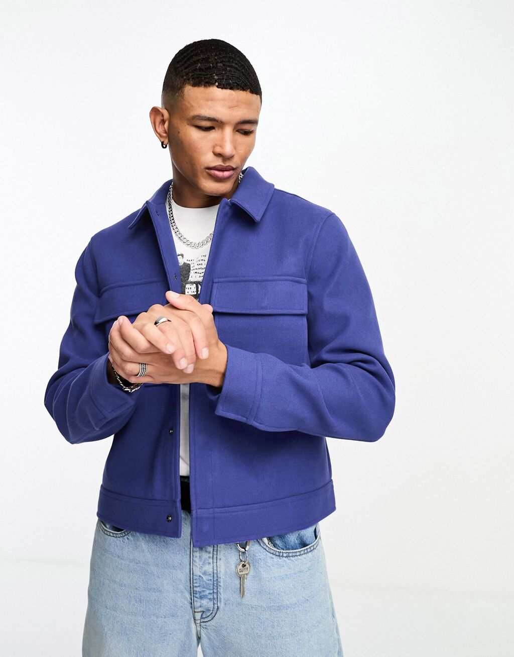 Укороченные шерстяные укороченные шорты в стиле Харрингтон ASOS DESIGN синего кобальта
Укороченные шерстяные укороченные шорты в стиле Харрингтон ASOS DESIGN синего кобальта