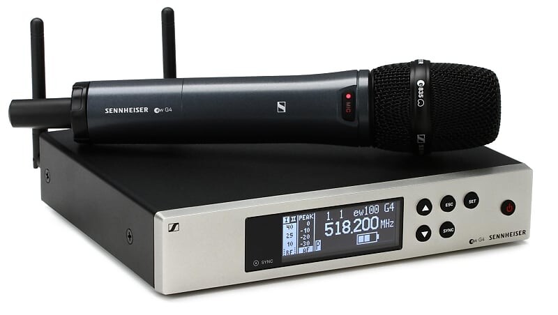 Микрофонная система Sennheiser EW 100 G4-835-S Wireless Handheld Microphone System (Band A, 516-558 MHz)
Микрофонная система Sennheiser EW 100 G4-835-S Wireless Handheld Microphone System (Band A, 516-558 MHz)