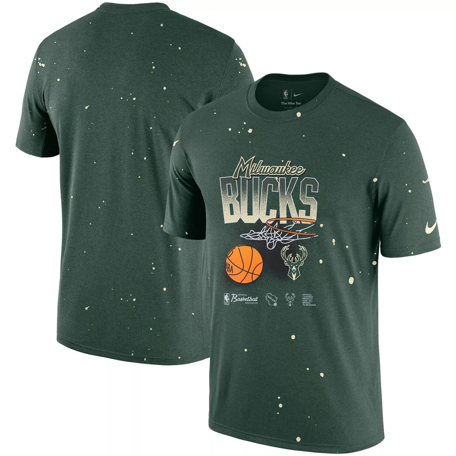 Мужская зеленая футболка Hunter Milwaukee Bucks Courtside Splatter Nike, Зеленый
Мужская зеленая футболка Hunter Milwaukee Bucks Courtside Splatter Nike, Зеленый
