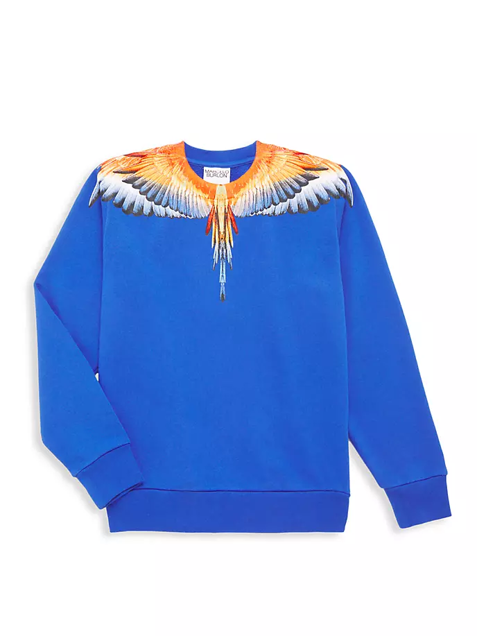 Толстовка с круглым вырезом Little Boy's & Boy's Icon Wings Marcelo Burlon, синий
Толстовка с круглым вырезом Little Boy's & Boy's Icon Wings Marcelo Burlon, синий