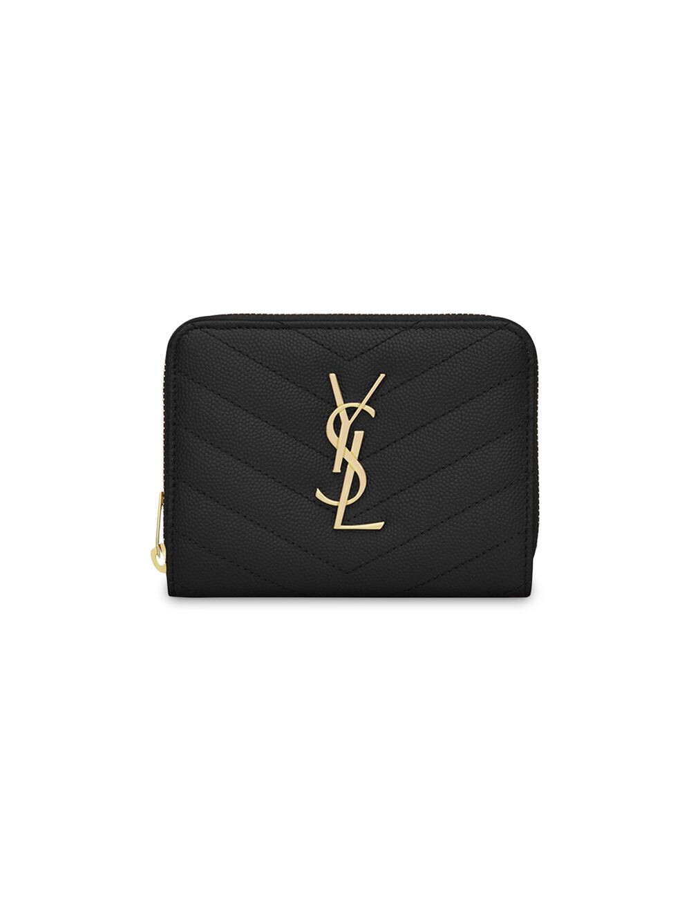 Компактный кошелек на молнии Cassandre Matelassé из кожи с тиснением Grain De Poudre Saint Laurent, черный
Компактный кошелек на молнии Cassandre Matelassé из кожи с тиснением Grain De Poudre Saint Laurent, черный