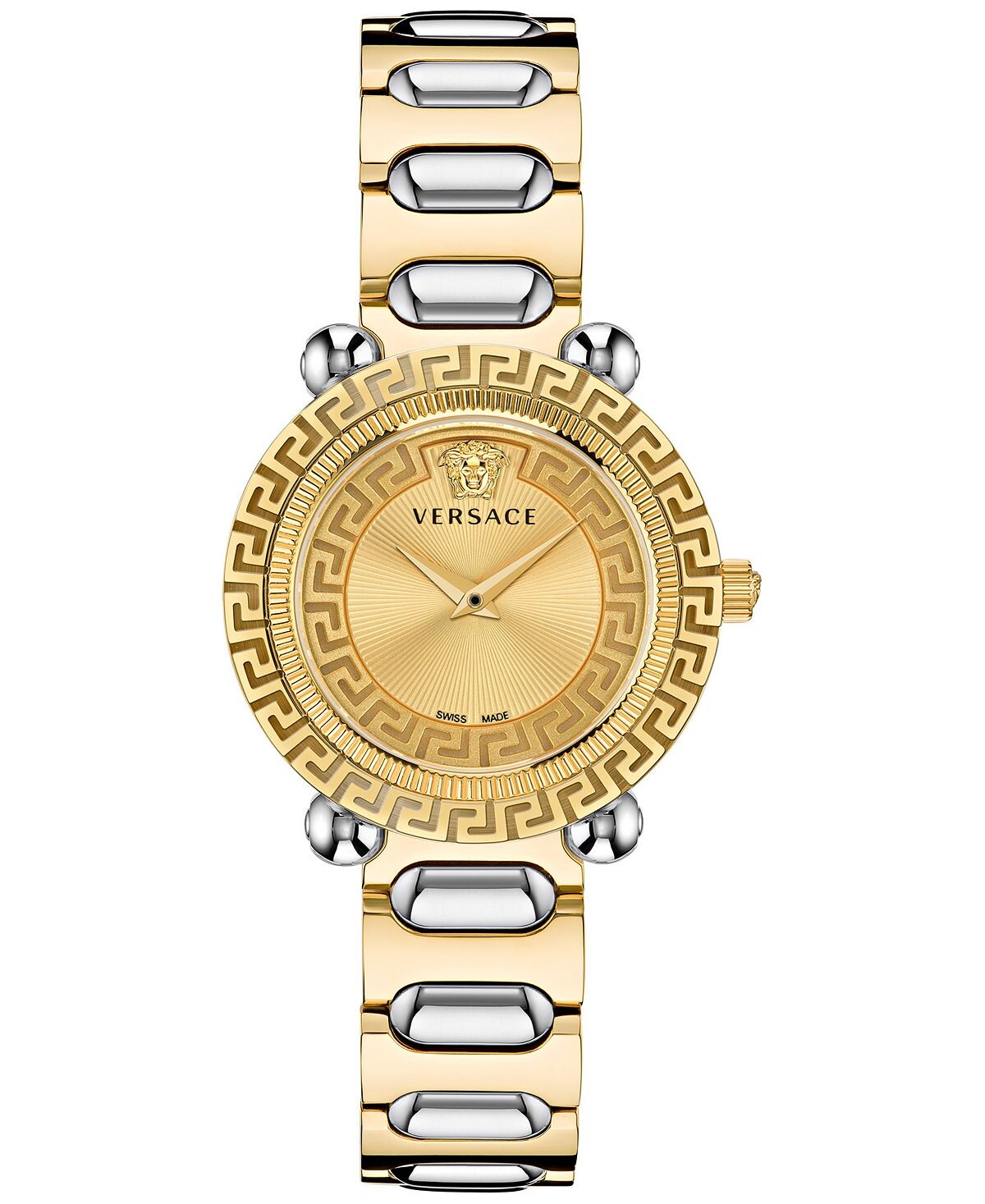 Женские швейцарские часы Greca Twist с двухцветным браслетом, 35 мм Versace
Женские швейцарские часы Greca Twist с двухцветным браслетом, 35 мм Versace