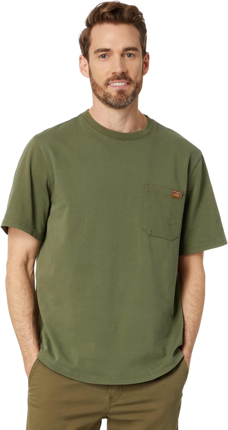 Хлопковая футболка с короткими рукавами и карманами BeanBuilt L.L.Bean, цвет Deep Olive
Хлопковая футболка с короткими рукавами и карманами BeanBuilt L.L.Bean, цвет Deep Olive