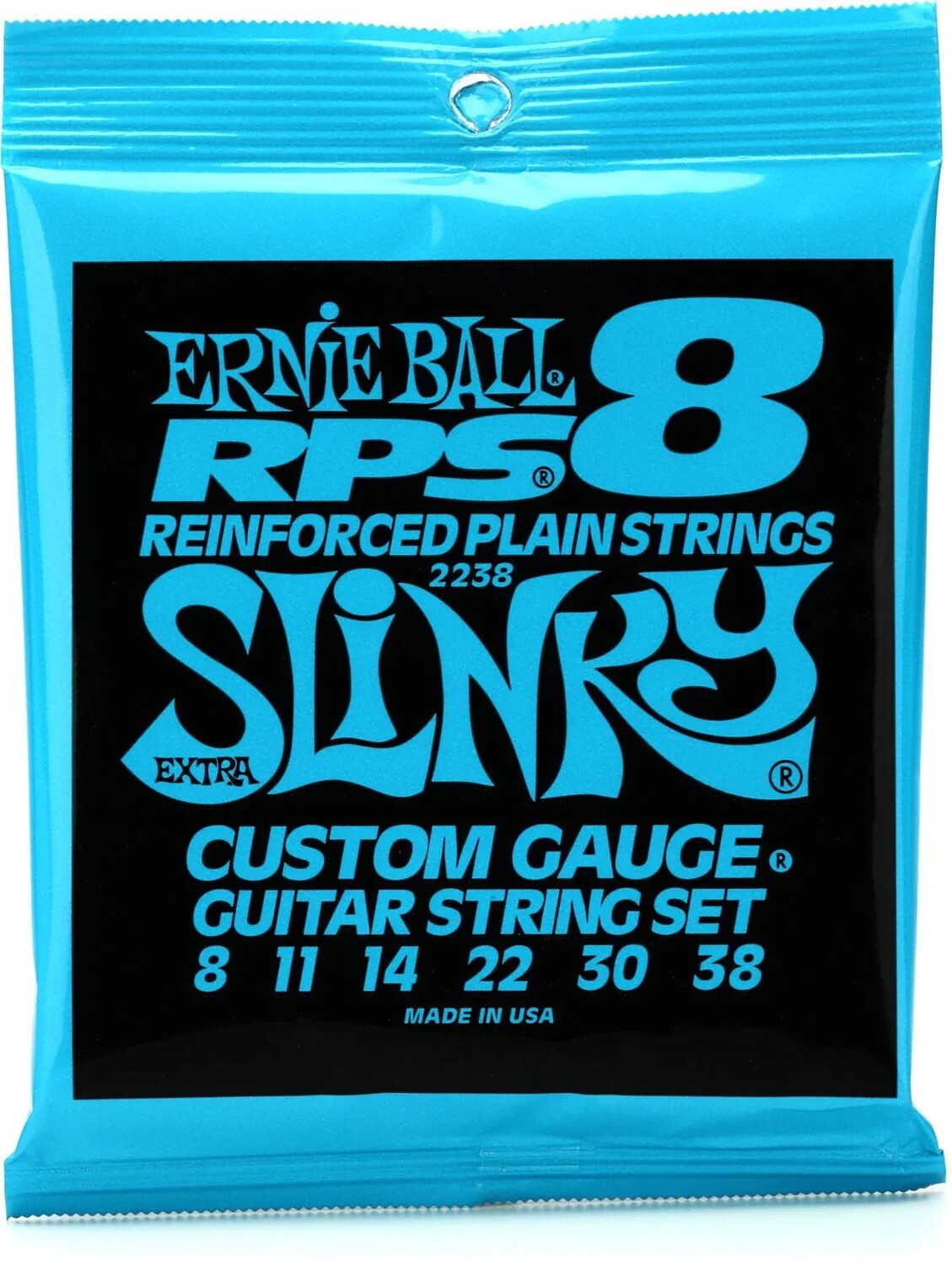 Струны для электрогитары Ernie Ball 2238 Extra Slinky RPS с никелевой обмоткой — .008-.038
Струны для электрогитары Ernie Ball 2238 Extra Slinky RPS с никелевой обмоткой — .008-.038