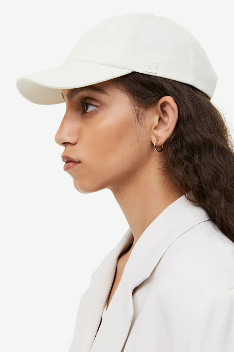 Хлопковая шапка с козырьком H&M, белый
Хлопковая шапка с козырьком H&M, белый