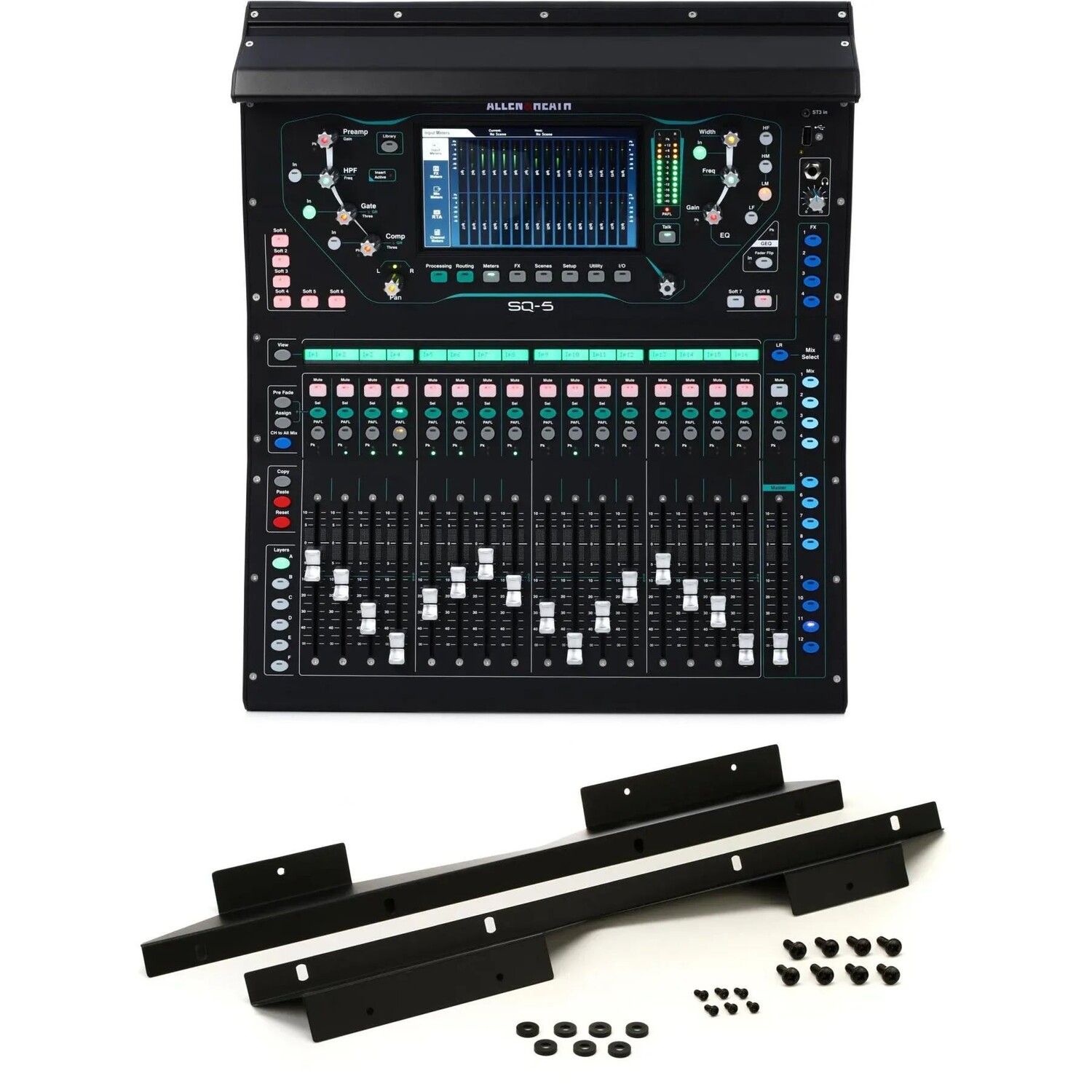 48-канальный цифровой микшер Allen & Heath SQ-5 с комплектом для монтажа в стойку
48-канальный цифровой микшер Allen & Heath SQ-5 с комплектом для монтажа в стойку
