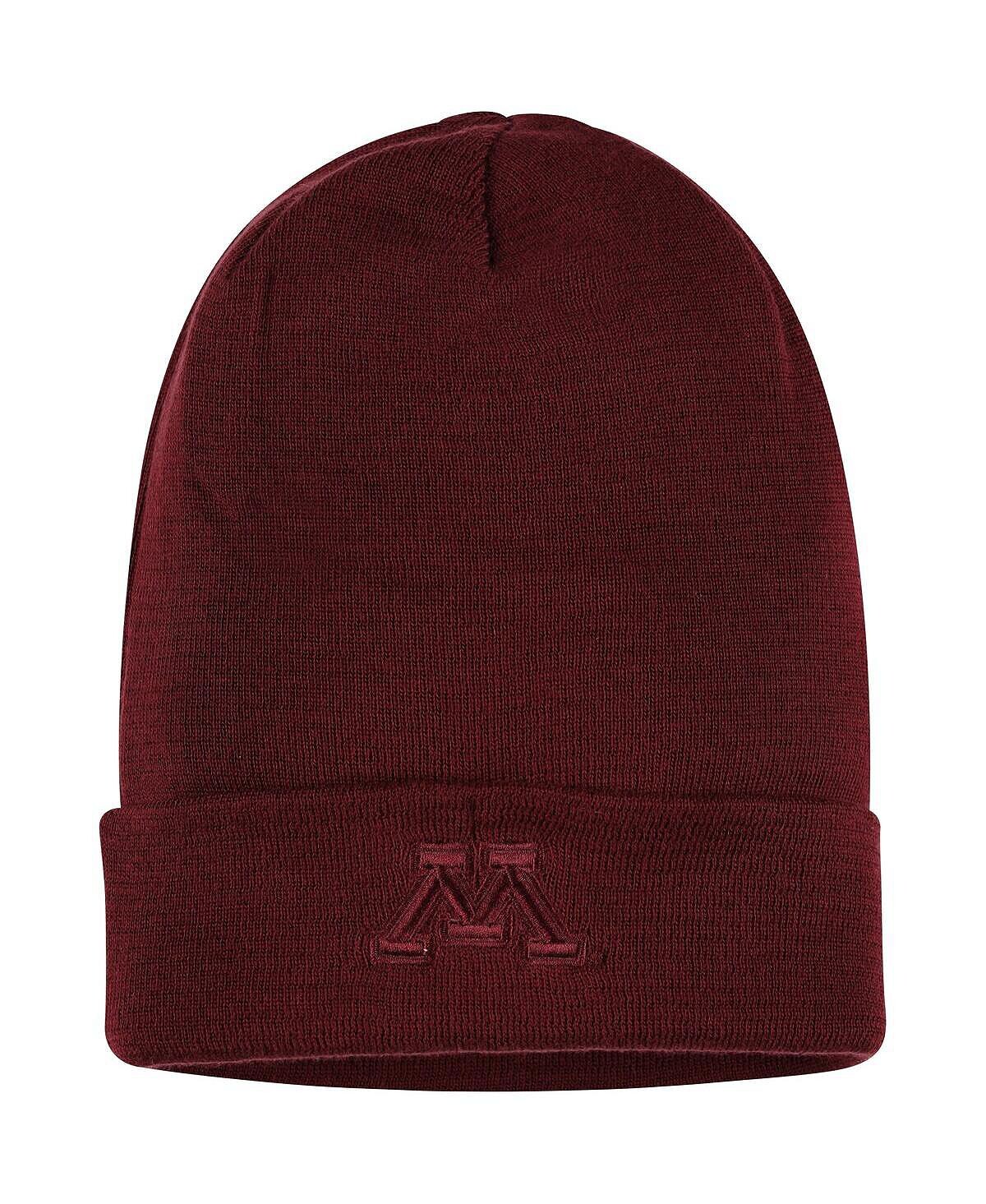 Мужская темно-бордовая вязаная шапка с манжетами в тон Minnesota Golden Gophers Nike
Мужская темно-бордовая вязаная шапка с манжетами в тон Minnesota Golden Gophers Nike