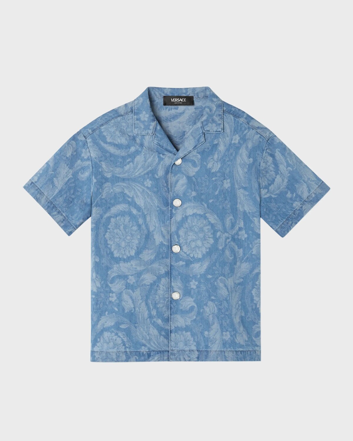 Рубашка с принтом Chambray Barocco для мальчика, размер 4–6 Versace, синий/белый
Рубашка с принтом Chambray Barocco для мальчика, размер 4–6 Versace, синий/белый