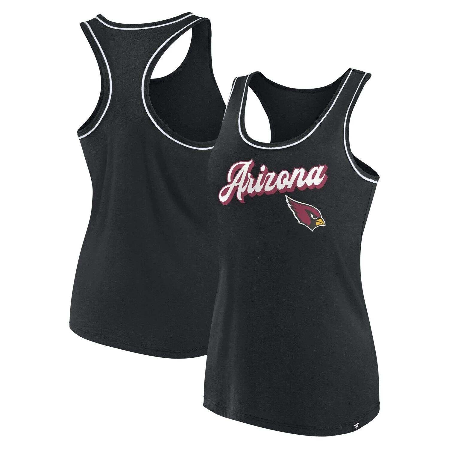Женская черная майка с логотипом Fanatics Arizona Cardinals и логотипом Racerback с овальным вырезом Fanatics
Женская черная майка с логотипом Fanatics Arizona Cardinals и логотипом Racerback с овальным вырезом Fanatics