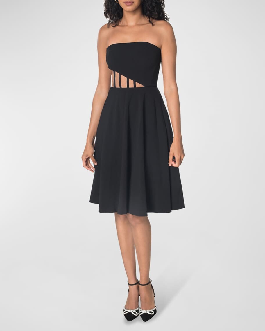 Платье миди без бретелек с иллюзией талии Anneli Dress the Population Black Label
Платье миди без бретелек с иллюзией талии Anneli Dress the Population Black Label