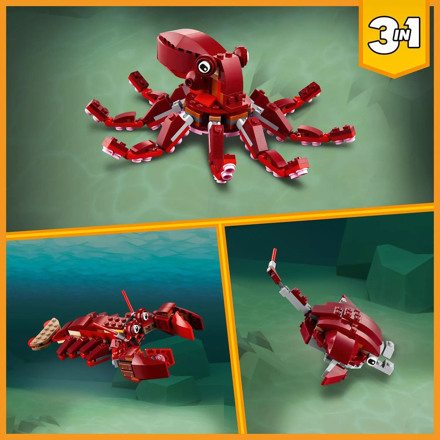 LEGO Creator 3-в-1 «Миссия по затонувшим сокровищам» 31130 (522 детали) LEGO
LEGO Creator 3-в-1 «Миссия по затонувшим сокровищам» 31130 (522 детали) LEGO