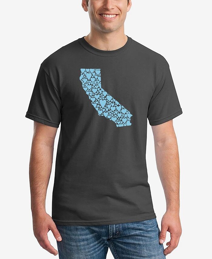 Мужская футболка с коротким рукавом California Hearts Word Art LA Pop Art, серый
Мужская футболка с коротким рукавом California Hearts Word Art LA Pop Art, серый