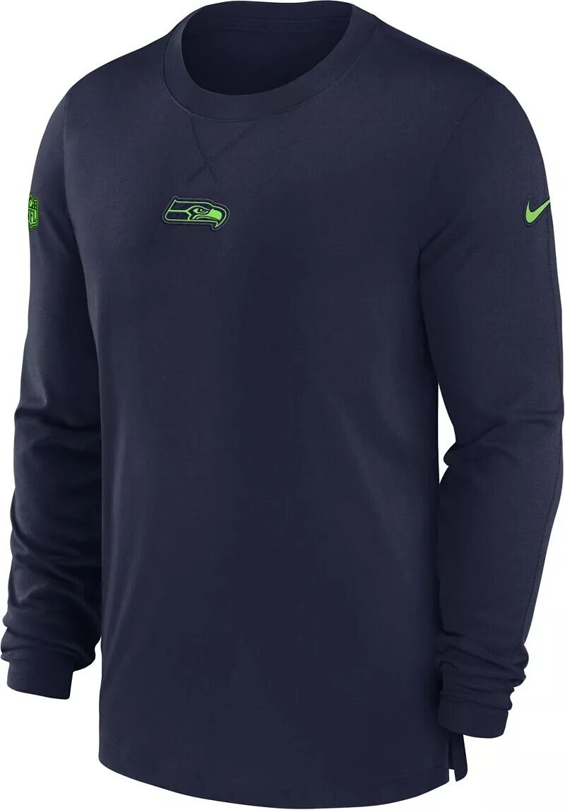 Мужская темно-синяя футболка с длинным рукавом Nike Seattle Seahawks Sideline Player
Мужская темно-синяя футболка с длинным рукавом Nike Seattle Seahawks Sideline Player