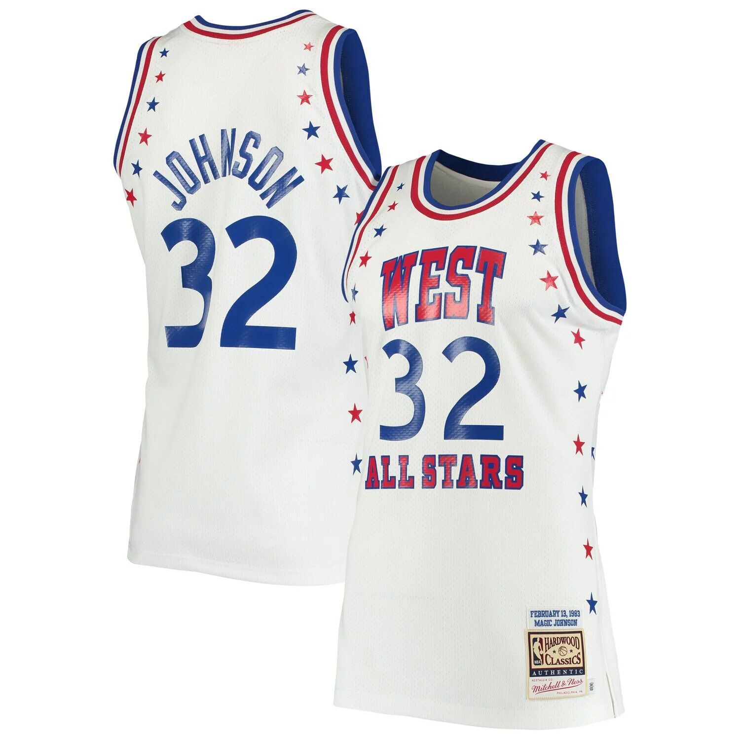 Мужское аутентичное джерси Mitchell & Ness Magic Johnson White Los Angeles Lakers Матча всех звезд НБА 1983 года из твердой древесины
Мужское аутентичное джерси Mitchell & Ness Magic Johnson White Los Angeles Lakers Матча всех звезд НБА 1983 года из твердой древесины