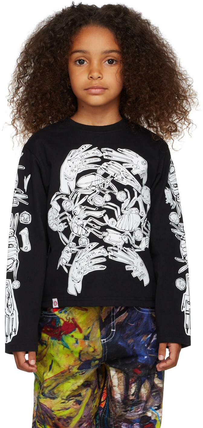 SSENSE Exclusive Kids Черная футболка с длинным рукавом с рисунком Charles Jeffrey Loverboy
SSENSE Exclusive Kids Черная футболка с длинным рукавом с рисунком Charles Jeffrey Loverboy
