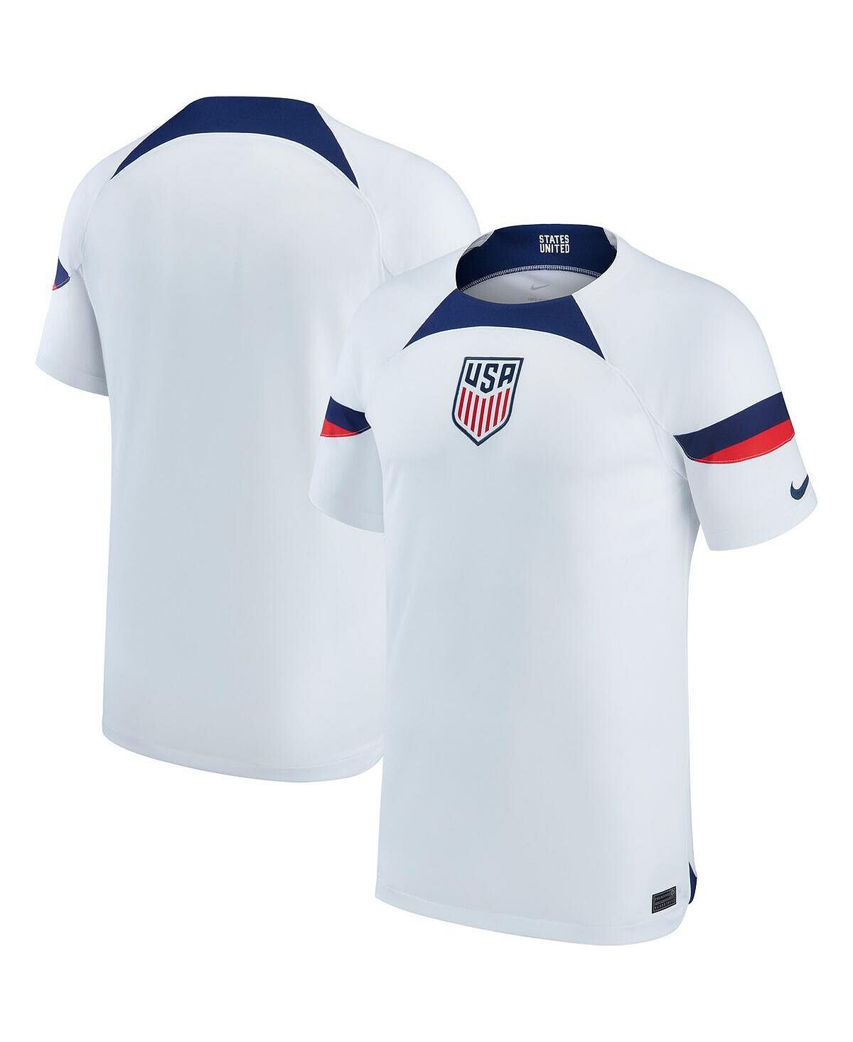 Мужская белая футболка usmnt 2022/23 home breathe stadium replica blank Nike, белый
Мужская белая футболка usmnt 2022/23 home breathe stadium replica blank Nike, белый