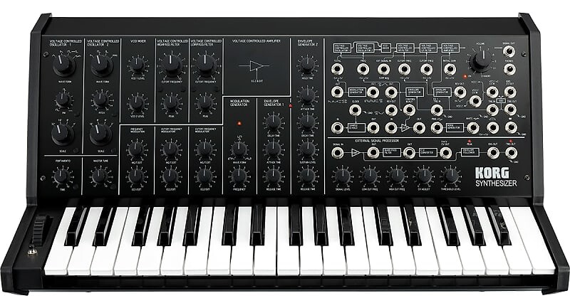 Полноразмерный аналоговый синтезатор Korg MS-20 FS — ограниченная серия — черный
Полноразмерный аналоговый синтезатор Korg MS-20 FS — ограниченная серия — черный