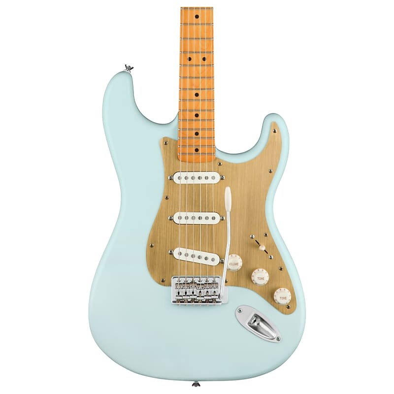 Squier 40th Anniversary Stratocaster, Vintage Edition, Satin Sonic Blue 379510572
Squier 40th Anniversary Stratocaster, Vintage Edition, Satin Sonic Blue 379510572