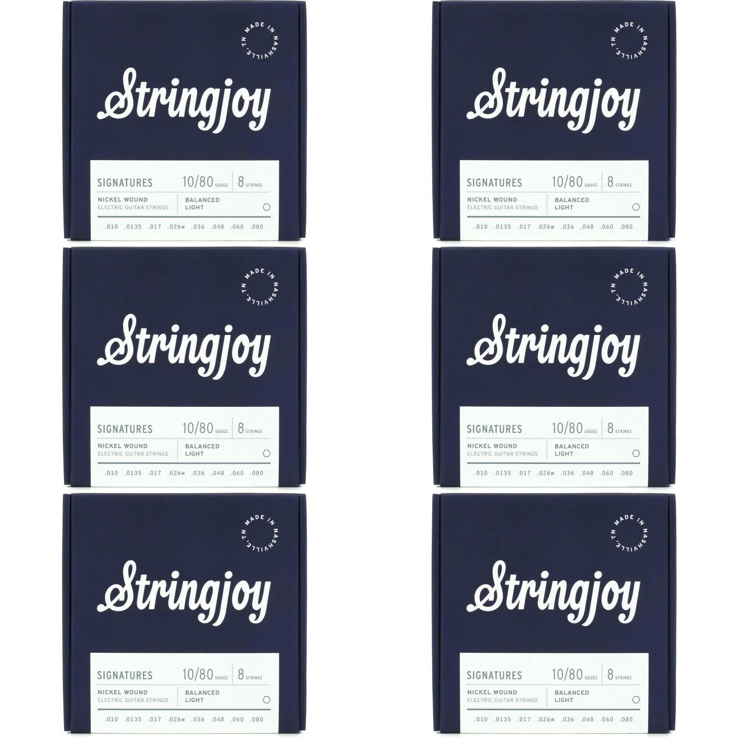 Stringjoy Signatures 8-струнные сбалансированные струны для электрогитары с никелированной обмоткой — легкий калибр (6 шт. в упаковке)
Stringjoy Signatures 8-струнные сбалансированные струны для электрогитары с никелированной обмоткой — легкий калибр (6 шт. в упаковке)