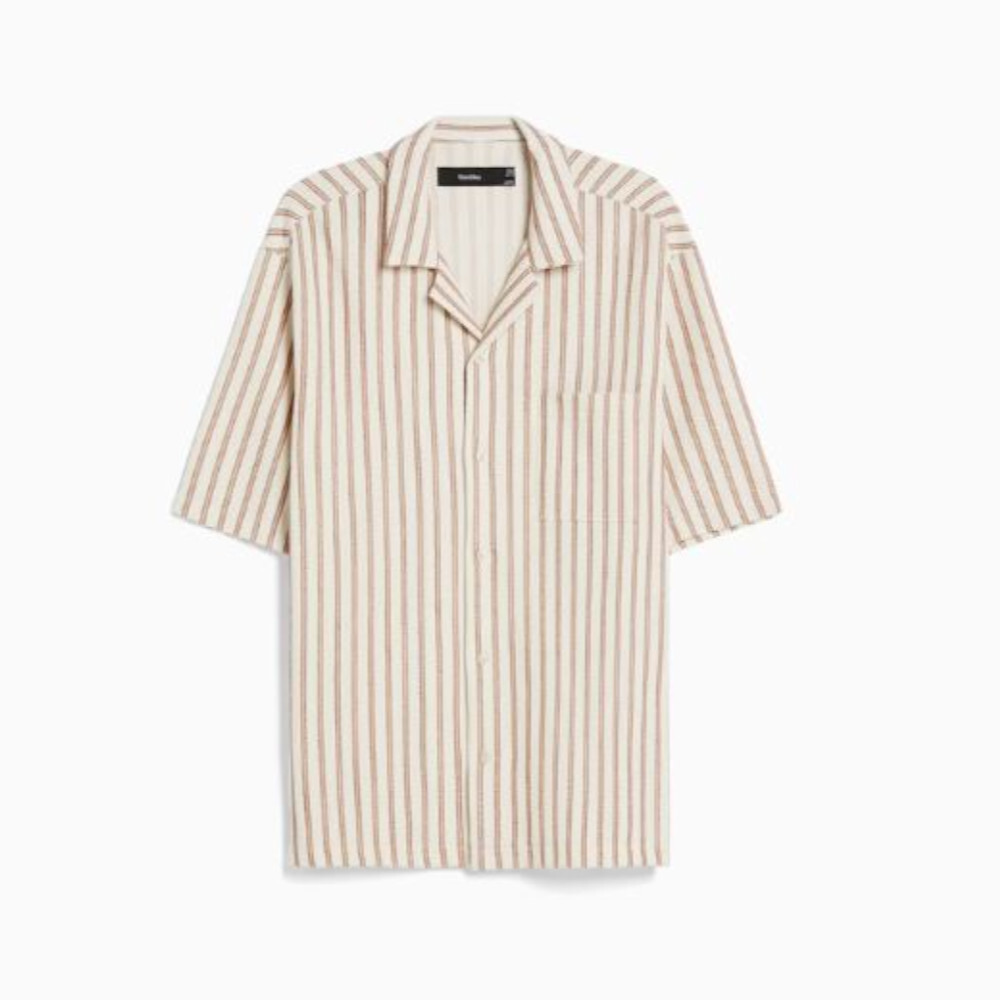 Рубашка в стиле рустик в полоску с короткими рукавами Bershka Rustic Striped Short Sleeve, белый/красный
Рубашка в стиле рустик в полоску с короткими рукавами Bershka Rustic Striped Short Sleeve, белый/красный