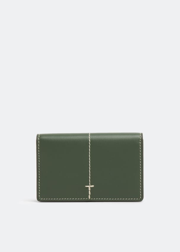 Кошелек TOD'S Leather wallet, зеленый 
Кошелек TOD'S Leather wallet, зеленый