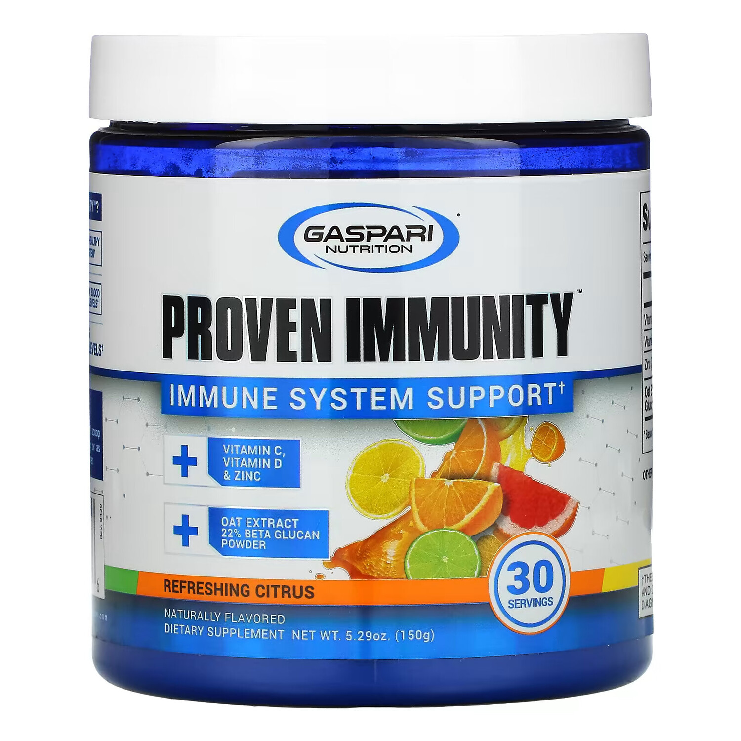 Gaspari Nutrition, Proven Immunity, Поддержка иммунной системы, освежающие цитрусовые, 5,29 унции (150 г)
Gaspari Nutrition, Proven Immunity, Поддержка иммунной системы, освежающие цитрусовые, 5,29 унции (150 г)